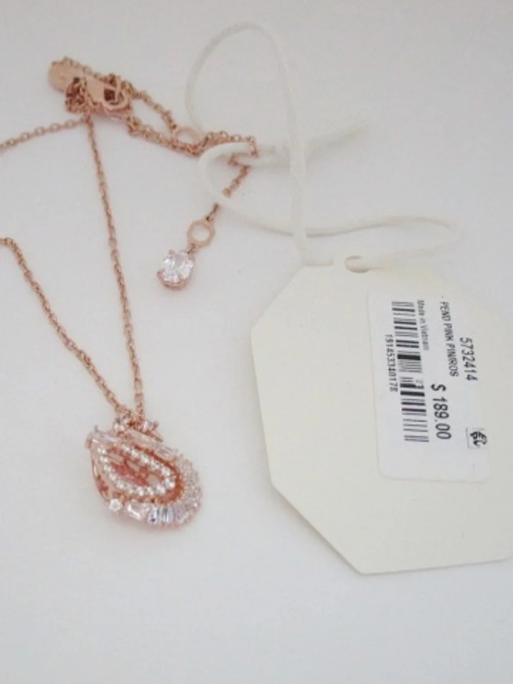 SWAROVSKI - Swan Pendant Mixed Cuts Swan Necklace - Picture 1 of 6